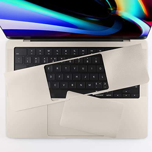 Batianda Metallic Trackpad Skin Cover Compatible with New MacBook Air 13.6 inch 2022 Model A2681 M2 Chip Palm Guard Rest with Touch Pad Protector, Starlight - color: Starlight
