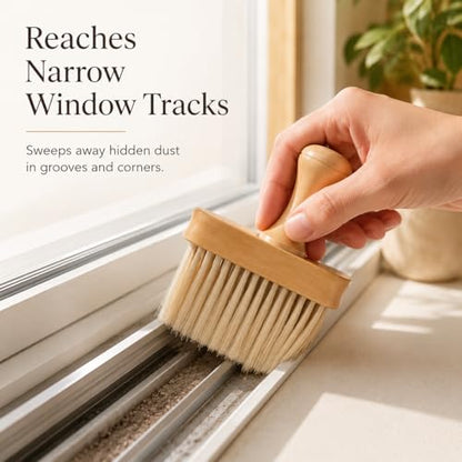 Groove Cleaning Brush - 5.31 Inch Soft Detail Brush for Keyboard Window Tracks, Laptop, Desk Seams, Kitchen Gaps & Household Dusting, Narrow Gap Cleaning Tool for Home, Office & Hotel