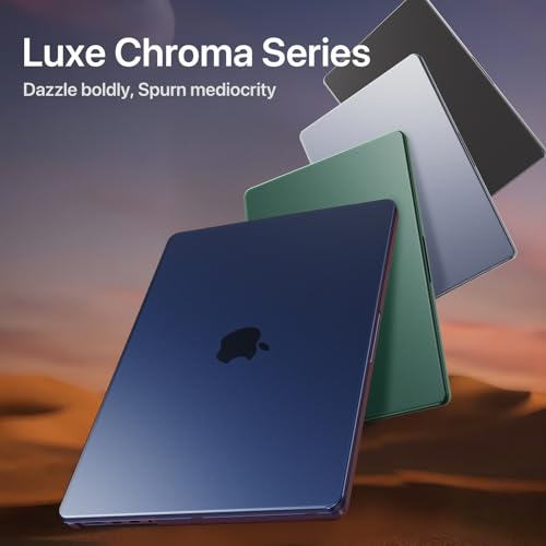 Soonjet for MacBook Pro 14 inch Case M5 M4 M3 M2 M1 Pro/Max 2026-2021 Cover | Blue Clear Matte, Protective Hard Shell Laptop Cover, Ultra Thin, Anti Crack & Fingerprint, Scratch Resistant, Easy Snap on - color: Midnight Blue Clear