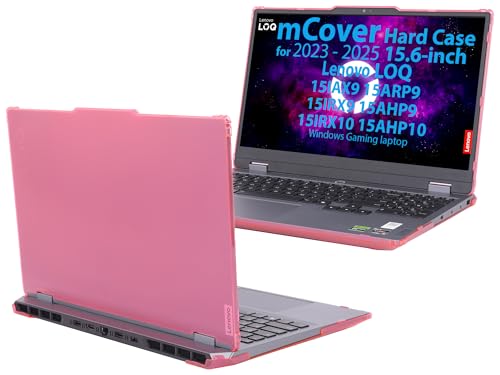 mCover Case ONLY Compatible for 2023-2025 15.6" Lenovo LOQ 15IAX9 15ARP9 15IRX9 15AHP9 15IRX10 15AHP10 Series Windows Computers (NOT for Other Lenovo Models)- Pink - color: Pink