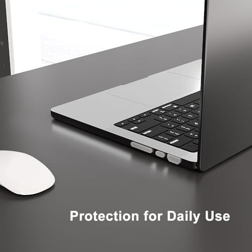 ProElife 21-Pcs Anti Dust Dirt Plug for MacBook Pro 14 16 M5 M4, Clear | Protective Laptop Silicone Anti Dirt Protective Cover, Durable & Reusable, Custom Fit Design, Easy to Apply and Clean - color: White