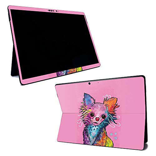 MightySkins Skin for Microsoft Surface Pro X - Chihuahua Rainbow | Protective, Durable, and Unique Vinyl Decal Wrap Cover | Easy to Apply, Remove, and Change Styles | Made In The USA - color: Chihuahua Rainbow