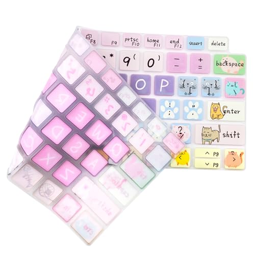 Silicone Keyboard Cover Skin for Dell Latitude 3000 3340 13.3"(2023)/ 5320 5330 5340 5350 13.3"/ 7320 7330 7340 7350,Cute Cat - color: Cute Cat