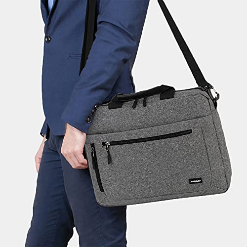 RAVUO Laptop Bag for Men, Water Resistant 17inch Laptop Messenger Shoulder Bag Business Satchel Briefcase with Adjustable Shoulder Strap Grey - color: 17inch--grey