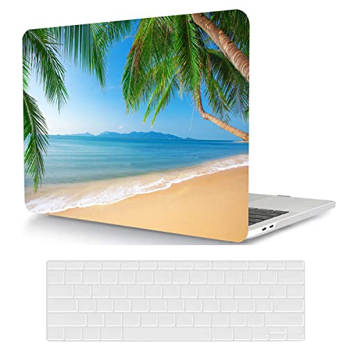 MacBook Pro 13 Inch Case 2012-2008 A1278 - Plastic Hard Shell & Keyboard Cover Skin - Beach - color: CH83 Beach, size: Pro 13" w/CD-ROM 2008-2012(A1278)