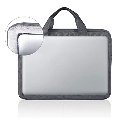 Landici Laptop Bag Case 17 17.3 inch, Waterproof Computer Sleeve Cover Compatible with MacBook 17, 17-18 inch HP Acer Dell Lenovo ASUS Laptop, Slim Briefcase with Shoulder Strap, Grey - color: Grey, size: 17-17.3 Inch