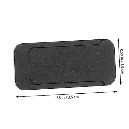 2pcs Webcam Cover Slide Self-Adhesive Privacy Protector for Laptop and Mobile Devices Ultra-Thin Design for Enhanced Security Black Square Shape
