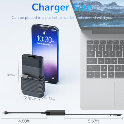 65W 45W USB C Laptop Charger for HP Pavilion Chromebook EliteBook Spectre | Power Supply Compatible with HP Spectre x360, ProBook 440 450 G9 G10, Elite x2 1012, Envy x360, L65505-002 SM65CL AC Adapter - size: 65W USBC