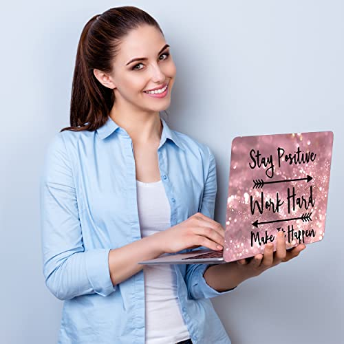 DINKY Laptop Skin Sticker Decal, 16" 16.5” 17” 17.3 inch Laptop Universal Reusable Vinyl Skin Stickers Art Cover Decal Notebook PC Personalized Protector (Pink Inspirational Quote) - color: Pink Inspirational Quote