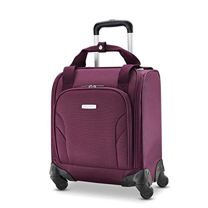 Samsonite Underseat Carry-On Spinner With USB Port, Purple, One Size - color: Purple