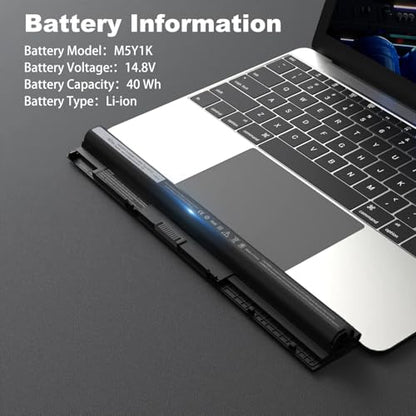 40Wh M5Y1K Laptop Battery Compatible with Dell Inspiron 14 15 17 5000 3000 Series 5758 5759 5755 3451 3558 5558 5559 3551 3567 5458 5756 5555 GXVJ3 VN3N0 HD4J0 WKRJ2 991XP P47F P51F P63F 14.8V - size: 10.6 * 1.5 * 0.8 Inch M5Y1K