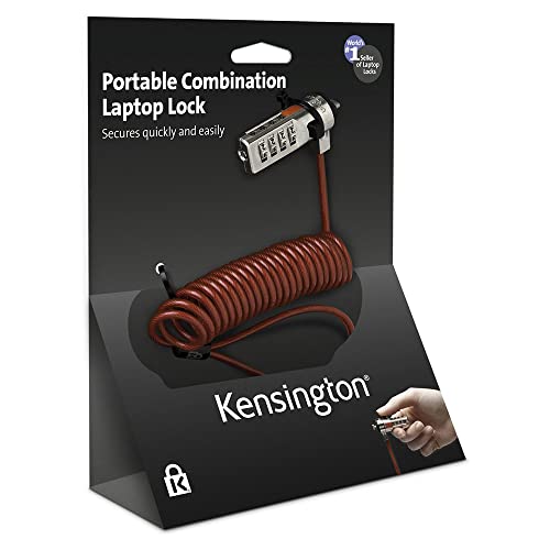 Kensington Portable Combination Cable Lock for Laptops and Other Devices - Red (K64671AM) - color: Red