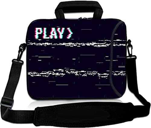 17 inch Laptop Shoulder Bag Carrying Case with Handle Fits 15.6/16/17/17.3/17.4 inch Laptop Notebook (16-17.3 inch, PLAYS) - color: Plays