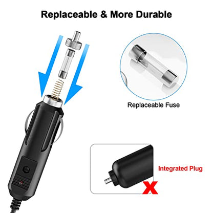 VHBW Car Charge Replacement for HP Laptop Car Charger 90W Compatible with HP 15 17 Spectre Pavilion Envy EliteBook X360 Touchsmart 15 13 M6 Stream 11 13 14 Chromebook 11 G4 G5 EE Vehicle Charger