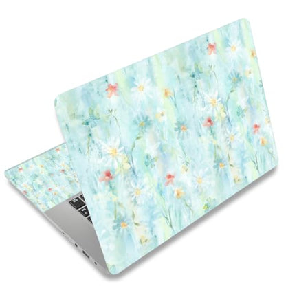 11.6 13 13.3 14 15 15.6 inches Netbook Laptop Skin Sticker Decal Reusable Protector Cover Case for Laptop Notebook chromebook Green W-NEK-52 - color: W-NEK-52