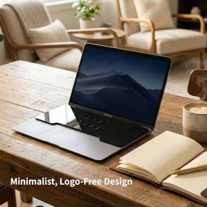 Keyboard Cover: Place Your Mechanical Keyboard on Top of Laptop - Ventilated, Durable Acrylic, Universal Fit for MacBook & All Laptops (Black) - color: Black