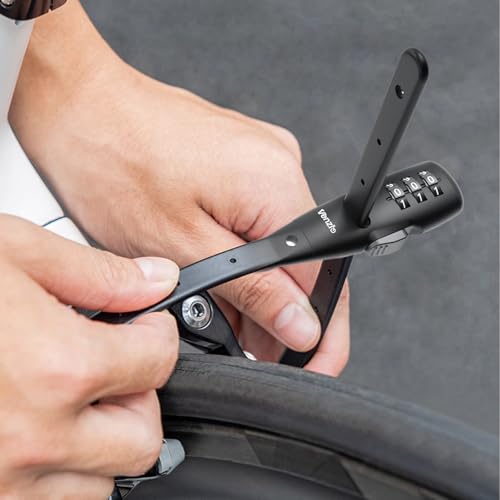 Venzio Adjustable Cable Zip Tie Lock 3-Digit Combination Lock, 2Pack | Security Lock with 304 Stainless Steel Core for Bike, Helmet, Stroller, Luggage, Lightweight & Reusable - size: 540mm 2pack