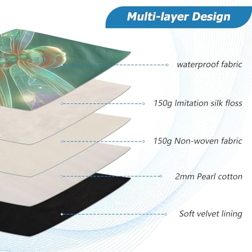 Green Dragonfly Laptop Sleeve 15 16 Inch Puffy Quilted Carrying Case Protective Computer Bag Waterproof Laptops Sleeve for Women Men - color: Green Dragonfly, size: Large