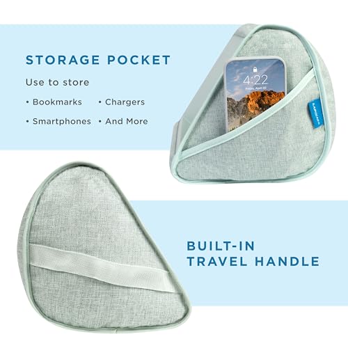 LAPGEAR Book Pillow - Sage Green, Fits 6" x 9" Books - color: Sage Green