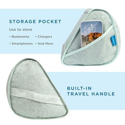 LAPGEAR Book Pillow - Sage Green, Fits 6" x 9" Books - color: Sage Green