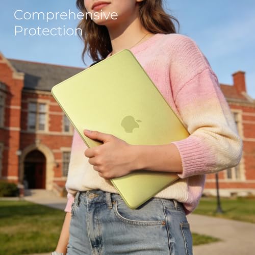 EooCoo for MacBook Neo Case 13 inch, Scratch Resistant, Original Citrus | 4 in 1 Kit, Durable, Easy Snap-On, Stays New, Model A3404 (A18 Pro Chip) - color: Original Citrus