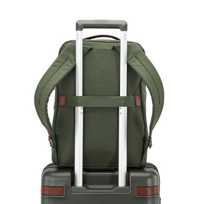 Samsonite Virtuosa Carry-On Travel Backpack with Padded Laptop Sleeve, Pine Green - color: Pine Green