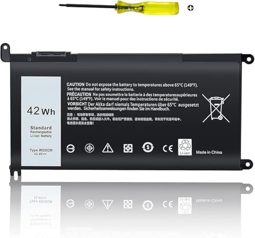 TSKYBEAR WDX0R Laptop Battery Compatible with Dell Inspiron 15 5000 5567 5570 5565 5568 5578 7000 7560 7570 7573 7569 7579 13 5368 5378 7378 17 5765 5767 5770 Series Notebook Battery 3CRH3 T2JX4 - size: WDX0R