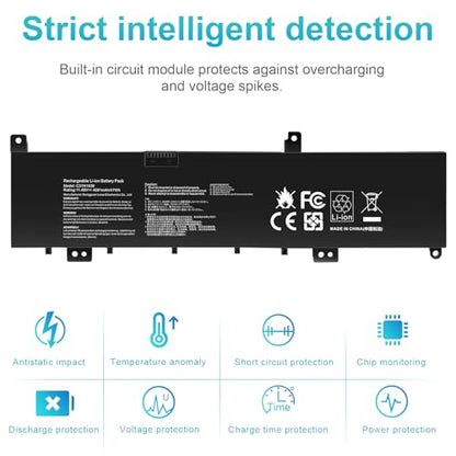 Futurebatt C31N1636 Laptop Battery for Asus VivoBook Pro 15 N580V N580VD N580VN N580GD NX580V NX580VD NX580GD X580V X580VD X580VN X580GD M580GD M580VD ZenBook Pro UX502VD N580VD-DM027T DM129T 47Wh - size: C31n1636 12.2 4.6 1.0 in