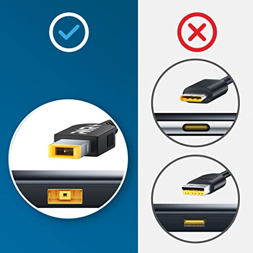 CAR Charger for Lenovo Laptop 45W 65W 90W 0B47481: T440 T450 T460 T470 ThinkPad X1 Carbon Yoga 2 Pro 11 13 14 Edge 15 Flex 3 G50 G70 Z50 X240 X250 X260 T440p T450s T460s T470s Ideapad Adapter