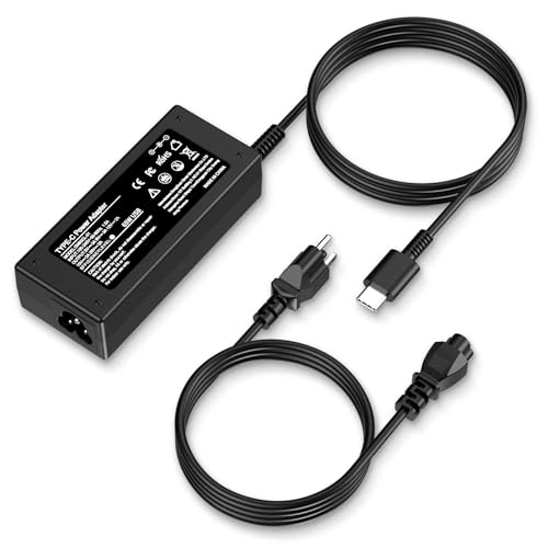Universal 65W USB C Laptop Charger Compatible with Lenovo,HP, Dell, Acer, Asus, Samsung, Google and More, for Office, School, and Family - color: BLACK