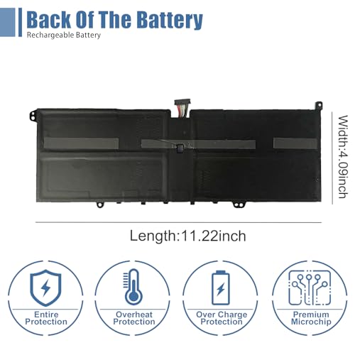 L19M4PH2 L19C4PH2 Laptop Battery Replacement for Lenovo Ideapad Yoga 9-14ITL5 82BG Series 5B10Z33895 SB10Z33898 7.68V 60Wh 7820mAh 4-Cells