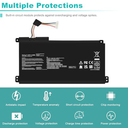 TREE.NB B31N1912 C31N1912 Laptop Battery Replacement for ASUS VivoBook 14 E410M E410MA L410M L410MA E410KA F414MA E510MA E510KA L510MA R522MA E410MA-EK026TS L410MA-BV058TS E510KA-EJ033TS 11.55V 42Wh - size: ‎B31N1912