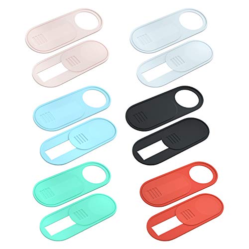Camera Cover Slide, Ultra-Thin Laptop Accessories, Laptop Camera Cover Slide Blocker for Macbook, iMac, Laptop, Desktop, iPad, iPhone, PC & Tablet Protect Privacy Security (Multicoloured-12 Pack) - color: Multicoloured - 12 Pack