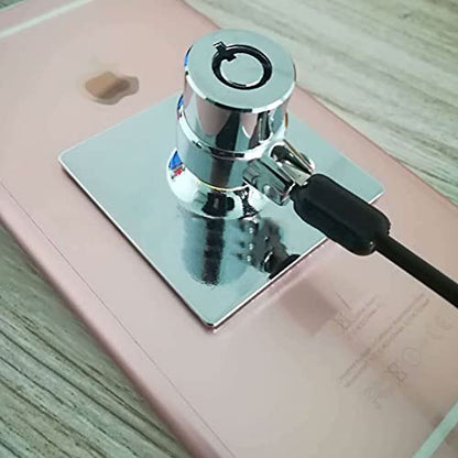 Laptop Cable Lock Hardware Security Cable Lock Anti Theft Combination Lock for iPad Tablet Laptop MacBook and All Other Notebooks and Tablets （8pcs Silver - color: Square silver 8pcs