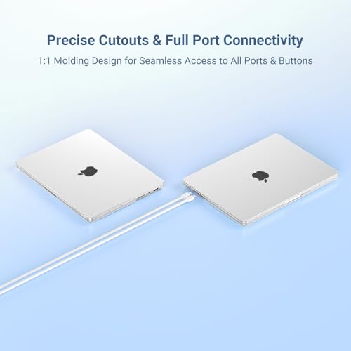 MOSISO Compatible with MacBook Pro 14 inch Case M5 2026 M4 2025 M3 M2 M1 2024-2021 A3427 A3426 A3434 A3112 A3185 A3401 A2918 A2992 A2779 A2442,Hard Case&Keyboard Skin&ScreenFilm&Pouch, Frost - color: Frost