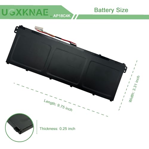 AP18C4K Battery Replacement for Acer Aspire 5 A515-43 A515-43G A515-43-R057 A515-43-R19L A515-44 A515-44G Spin 3 SP314-54N SP314-54N-54XS A515-43-R057 A515-44G-R26L 11.4V 48Wh
