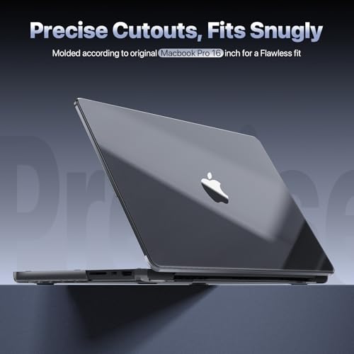 Soonjet for MacBook Pro 16 Inch Case, M5-M1, 2026–2021, Crystal Clear | 100% Crystal Clear, Preserves Every MacBook Color, Snap-On Fit, Slim Hard Shell, Seamless Fit - color: Crystal Clear