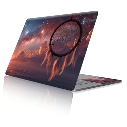 Reusable Universal Laptop Skin Sticker, Cut to Fit for 11.6–15.6 Inch Laptops, Waterproof Protective Film, No-Residue - Dreamcatcher Sunset - color: Dreamcatcher Sunset