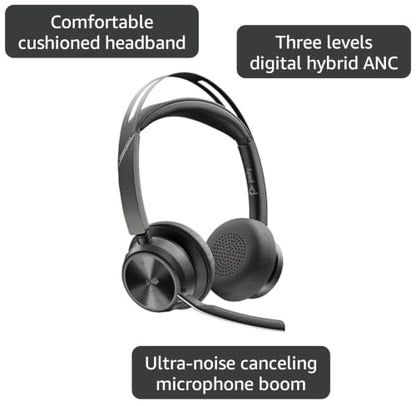 Poly Voyager Focus 2-M USB-C-C Headset USB-C/A Adapter (A4HT0AA)