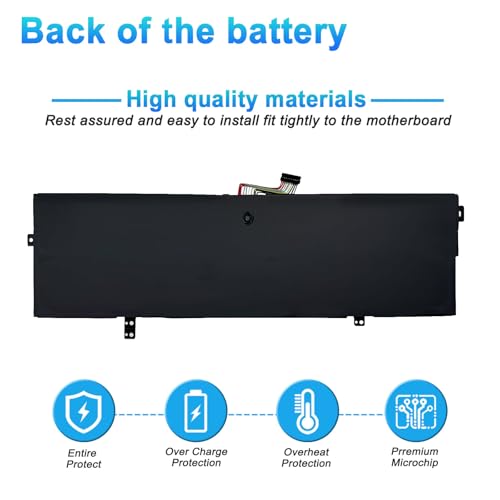 L21M4PE3 L21B4PE2 Laptop Battery for Lenovo IdeaPad Yoga 7 16IAP7 | 14IAL7 14ARB7 82QG 82QF Series L21L4PE0 SB11F38368 5B11F38367 15.36V 71Wh 4623mAh - size: 11.02*4.13*0.20inch L21M4PE3