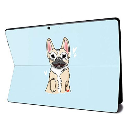 MightySkins Skin for Microsoft Surface Pro X - Frenchie Love | Protective, Durable, and Unique Vinyl Decal wrap cover | Easy To Apply, Remove, and Change Styles | Made in the USA - color: Frenchie Love