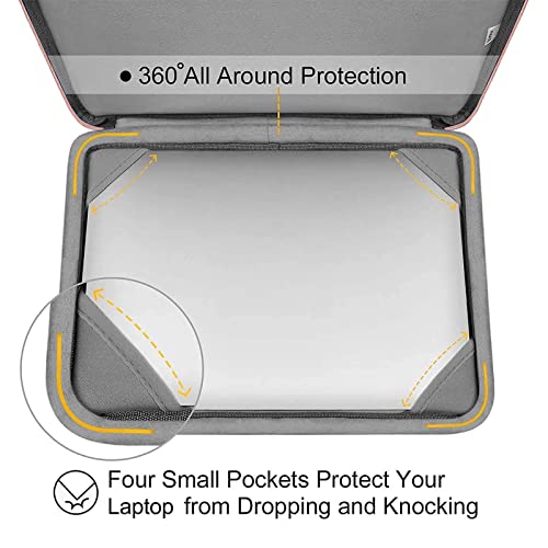 MOSISO Compatible with MacBook Air 13 inch Case M5 2026 M4 2025 M3 M2 2024-2022 A3449 A3240 A3113 A2681,Hard Shell&Sleeve Bag&Keyboard Skin&Webcam Cover&ScreenFilm for MacBook Air 13.6, Chalk Pink - color: Chalk Pink