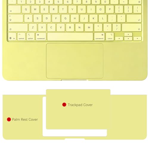 Palm Rest Protector for MacBook Neo 13 Inch, Palm Rest Cover Trackpad Cover Touch Bar Skin for MacBook Neo A18 Pro A3404 2026 - Yellow - color: Yellow