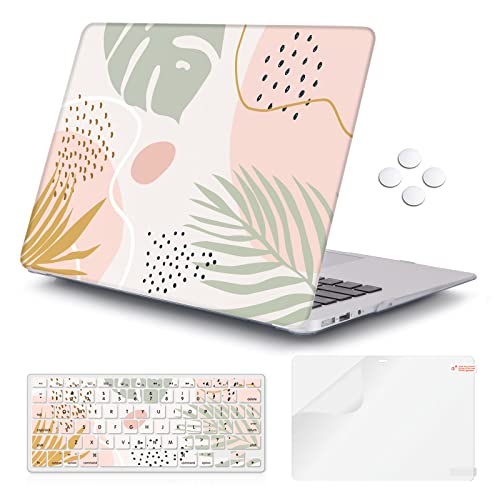 iCasso for MacBook Air 13 inch Case (Release 2010-2017 Older Version), Plastic Hard Shell Protective Case & Keyboard Cover Only for MacBook Air 13 Inch Model A1466/A1369 (Morandi) - color: Morandi