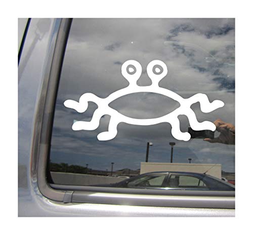 Right Now Decals Flying Spaghetti Monster - Cars Trucks Moped Helmet Hard Hat Auto Automotive Craft Laptop Vinyl Decal Store Window Wall Sticker 10163