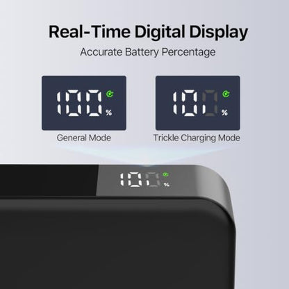 NOBIS Portable Charger 20000mAh 90W Laptop Power Bank | 2C+2A USB-C Fast Charging Battery Pack with LED Display for Laptops, Tablets, Steam Deck & Phones - color: Black