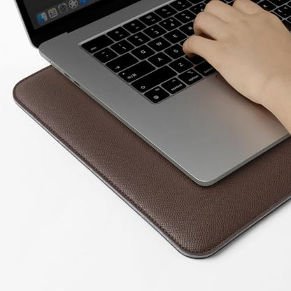 Comfyable Laptop Sleeve 14 Inch Precisely Compatible with MacBook Pro M5 M4 M3 M2 Pro/Max 2026-2021, Faux Leather Cover Case, 14 in, Coffee - color: Coffee, size: For 14" MacBook Pro