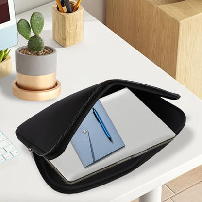 Basic Laptop Sleeve, Water Proof Neoprene Tablet Sleeve Carrying Bag Protective Cover Zippered Top Opening for Travel Business and Academic Use (14 Inch) - size: 14 Inch