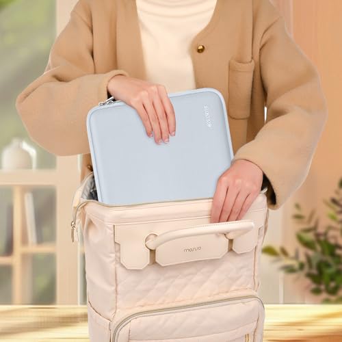 MOSISO Laptop Case 13.3 inch, 13-13.3 inch Laptop Sleeve with Small Case | Compatible with MacBook Air/Pro 13/Pro 14 M5 M4 M3 M2 M1, HP Dell ASUS Lenovo, Neoprene Computer Sleeve Bag, Baby Blue - color: Baby Blue, size: 13.3 inch