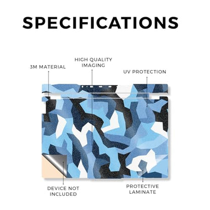 Glossy Glitter Laptop Skin Compatible with Lenovo Legion 5 Gaming Laptop (15IRX9) 2024 - Sky Camouflage - Premium 3M Vinyl Protective Wrap Decal Cover - Easy to Apply | Crafted in the USA - color: Sky Camouflage, size: Legion 5 Gaming (15IRX9) 2024 Top Sk